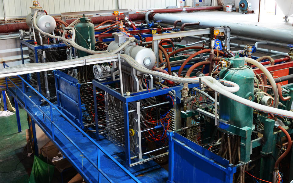 泡沫包装生产设备细节